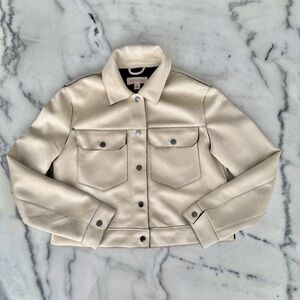 Philosophy Tan Cropped Jacket